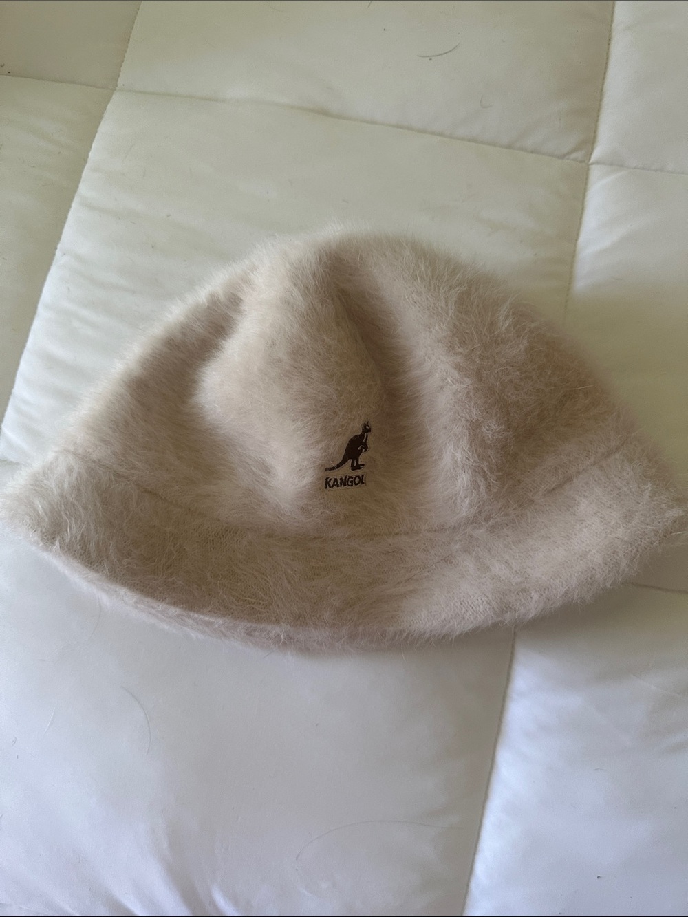 Kangol Kids Fuzzy Tan Bucket Hat